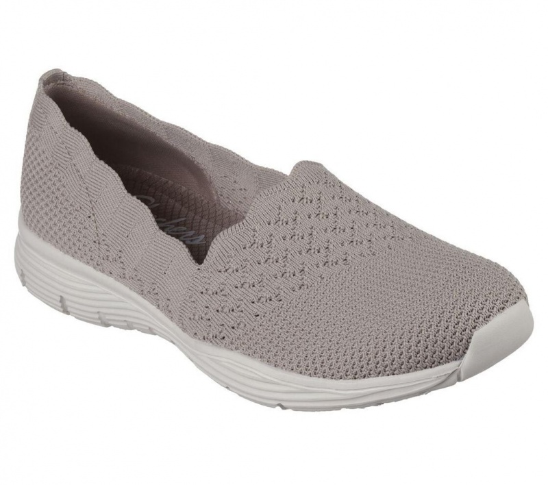 Grey Skechers Seager - Stat Women's Flats | UFGK-56209