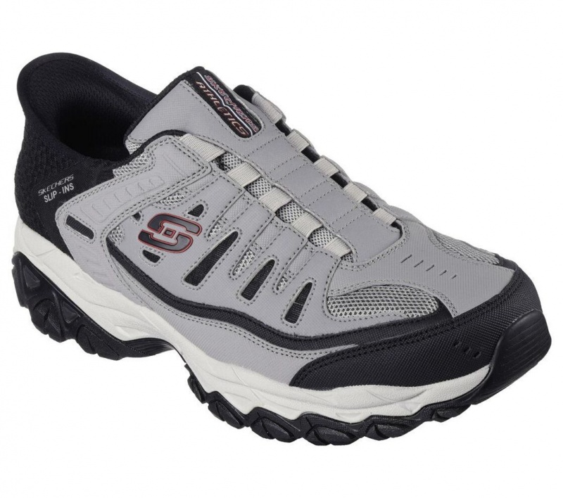 Grey Skechers Slip-ins: After Burn M. Fit - Ridgeburn Men's Sneakers | WLUB-45178