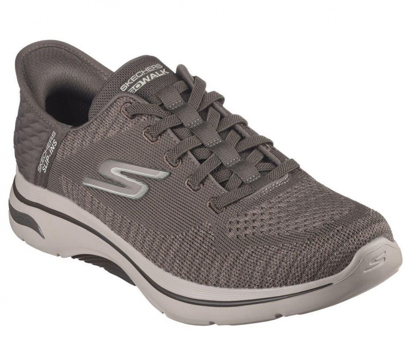 Grey Skechers Slip-ins: Arch Fit 2.0 - Grand Select 2 Men's Sneakers | LQJU-35084