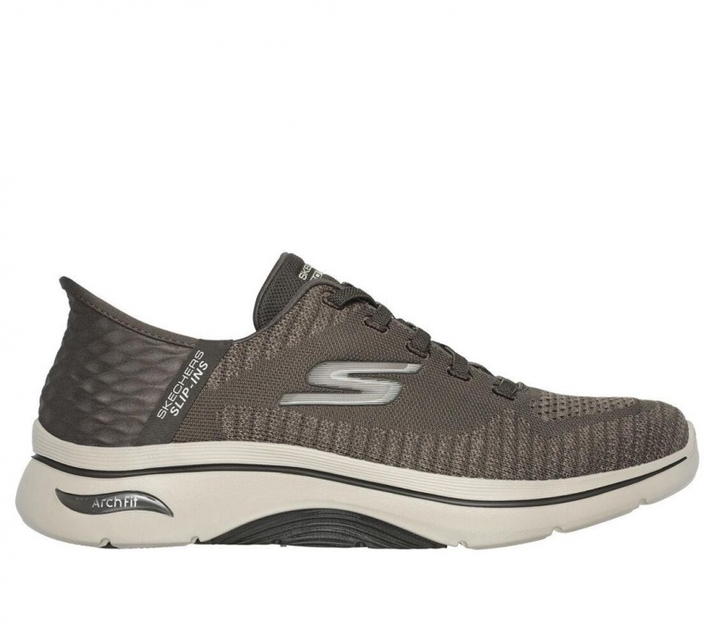 Grey Skechers Slip-ins: Arch Fit 2.0 - Grand Select 2 Men\'s Sneakers | LQJU-35084