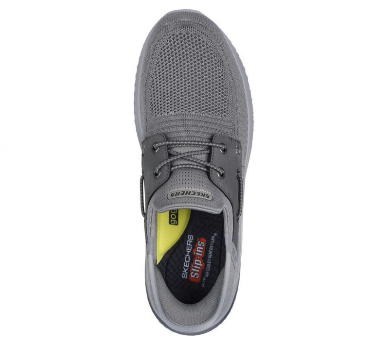 Grey Skechers Slip-ins: Delson 3.0 - Roth Men's Boat Shoes | QFNI-29845