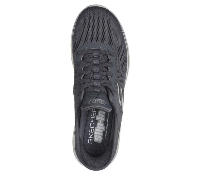 Grey Skechers Slip-ins: Go Walk 7 - Free Hand 2 Men's Sneakers | QPHM-64913