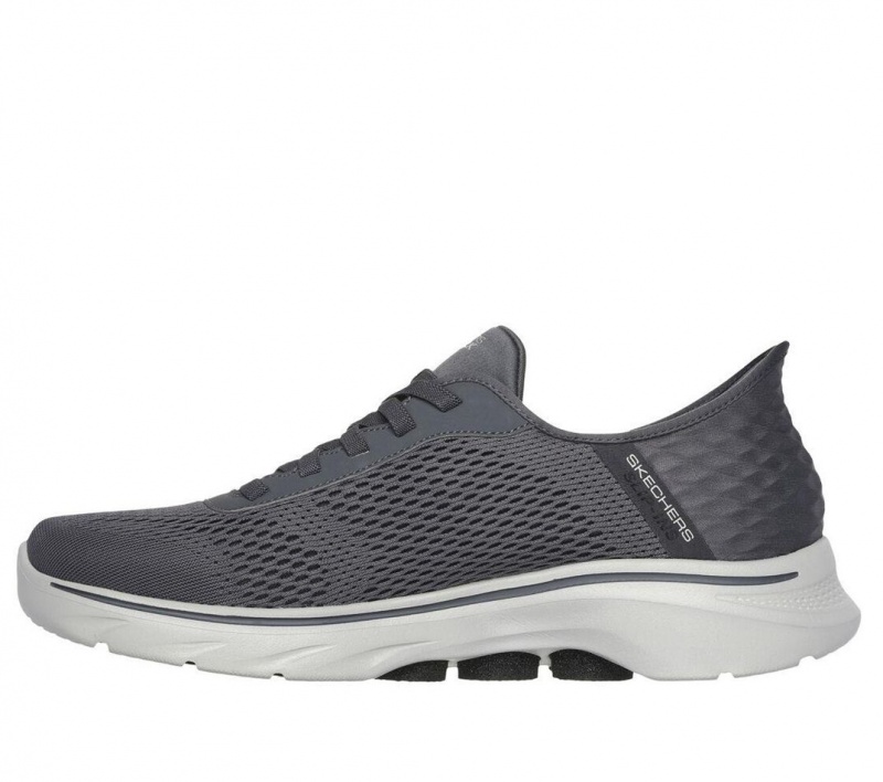 Grey Skechers Slip-ins: Go Walk 7 - Free Hand 2 Men's Sneakers | QPHM-64913