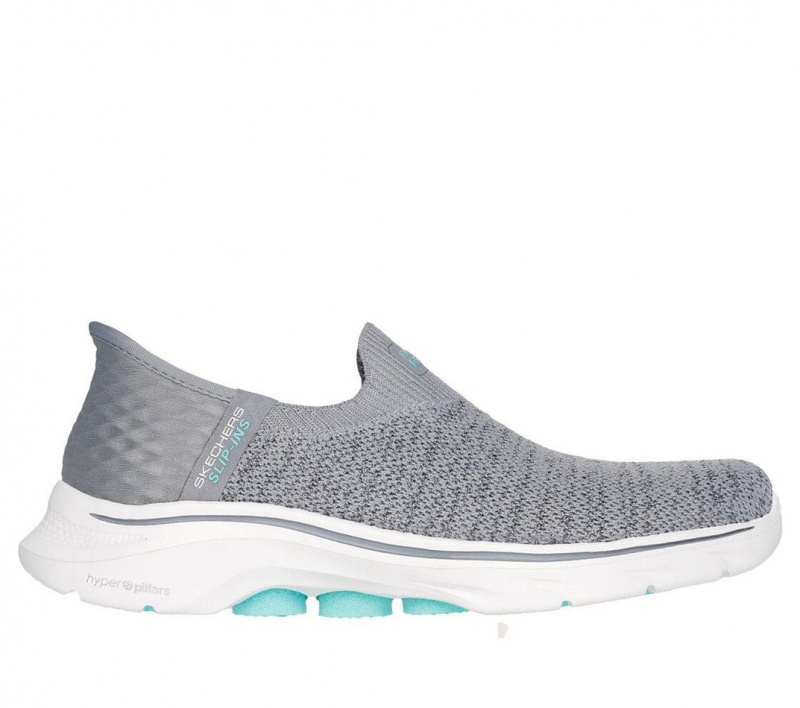 Grey Skechers Slip-ins: Go Walk 7 - Springtime Women\'s Sneakers | RDYV-41903