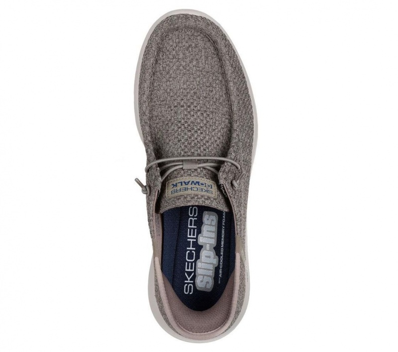 Grey Skechers Slip-ins: Go Walk Max - Halcyon Men's Boat Shoes | FWAN-25683