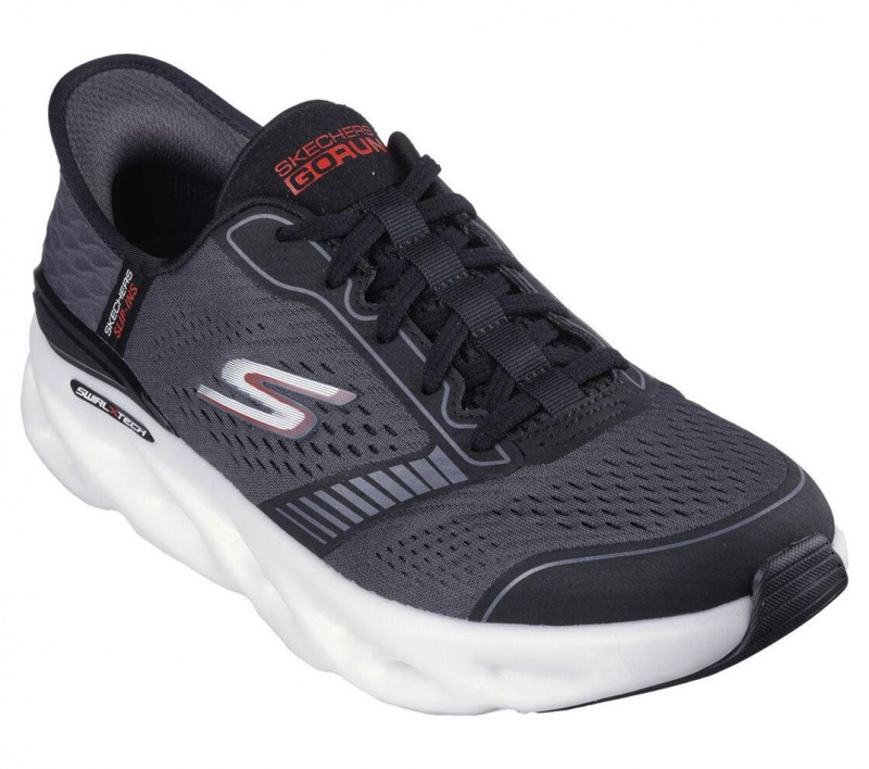 Grey Skechers Slip-ins: Gr Swirl Tech Speed - Surpass Men's Sneakers | IVFC-26084