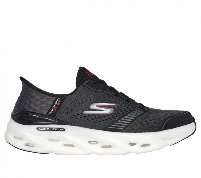 Grey Skechers Slip-ins: Gr Swirl Tech Speed - Surpass Men\'s Sneakers | IVFC-26084