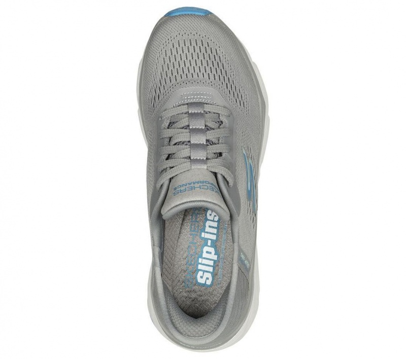 Grey Skechers Slip-ins: Max Cushioning Mystic Passion Women's Sneakers | VFTE-83514