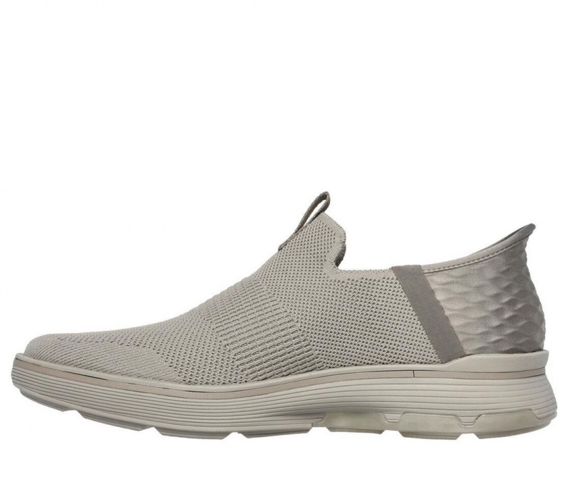 Grey Skechers Slip-ins Mn: Casual Glide Cell - Waylen Men's Dress Shoes | LIUB-80924