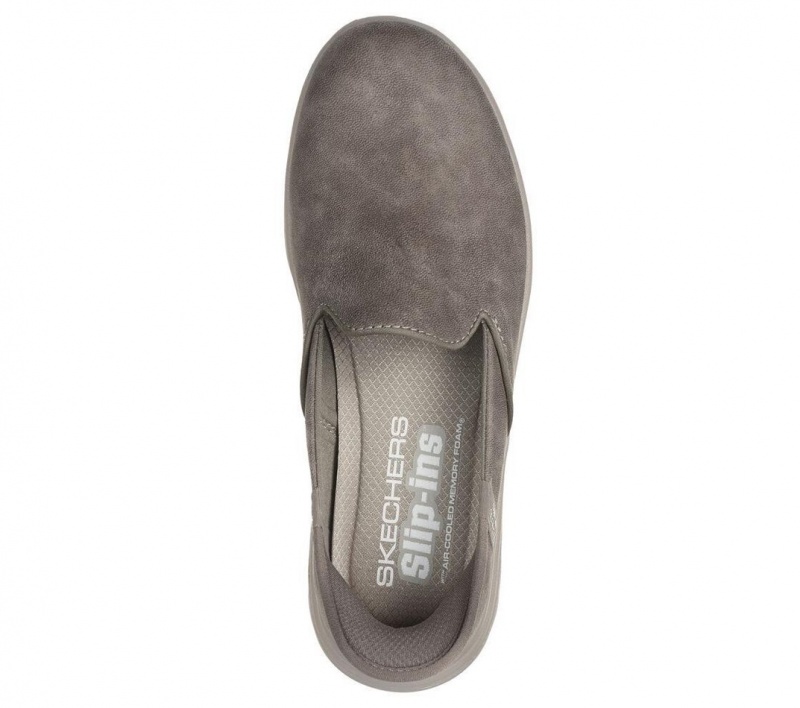 Grey Skechers Slip-ins: On The Go Flex - Captivating Women's Flats | VEZY-63509