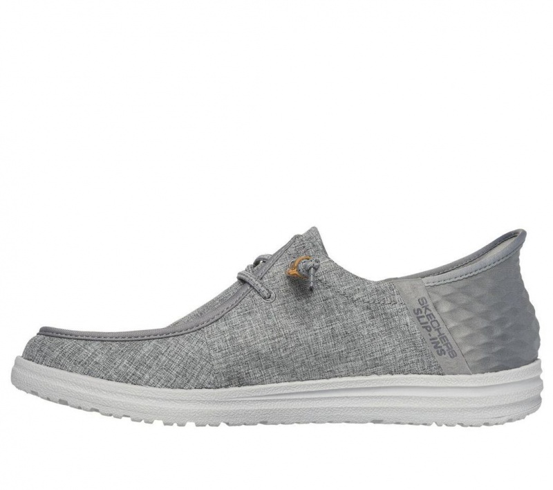 Grey Skechers Slip-ins Rf: Melson - Vaiden Men's Boat Shoes | XQIG-79138