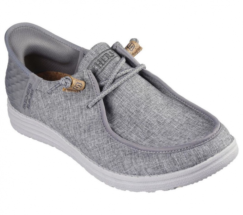 Grey Skechers Slip-ins Rf: Melson - Vaiden Men's Boat Shoes | XQIG-79138