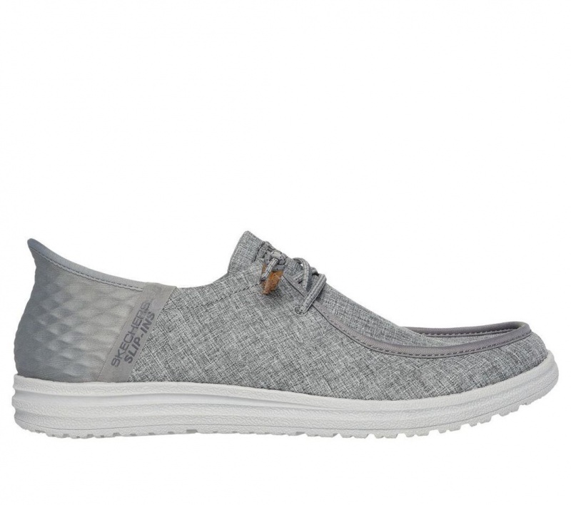 Grey Skechers Slip-ins Rf: Melson - Vaiden Men\'s Boat Shoes | XQIG-79138