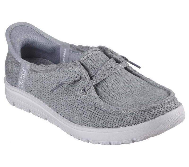 Grey Skechers Slip-ins Rf: Venice - Coastal Groove Women's Boat Shoes | EAGW-71652