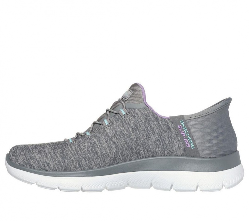 Grey Skechers Slip-ins: Summits - Dazzling Haze Women's Sneakers | BPXA-95240