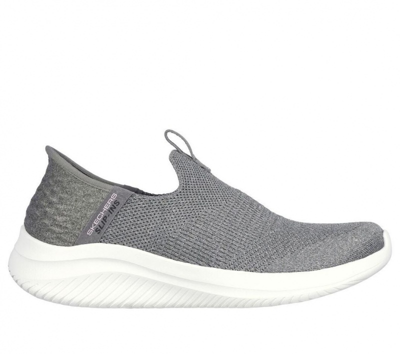 Grey Skechers Slip-ins: Ultra Flex 3.0 - Smooth Step Women\'s Sneakers | HDSM-20914