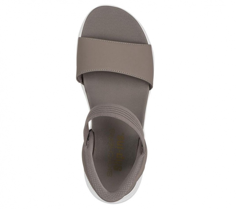 Grey Skechers Slip-ins: Ultra Flex 3.0 - Summerville Women's Sandals | DSVW-72843