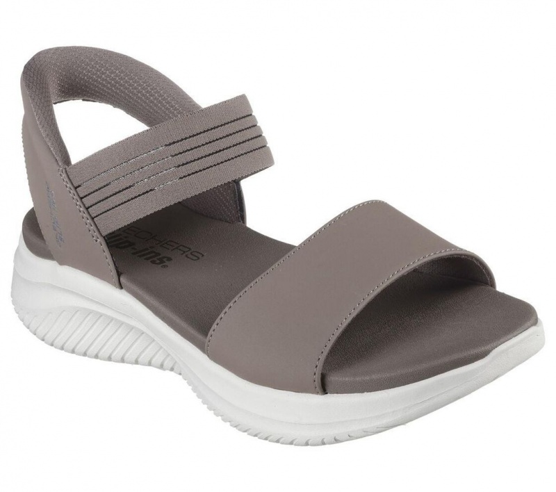 Grey Skechers Slip-ins: Ultra Flex 3.0 - Summerville Women's Sandals | DSVW-72843