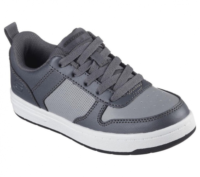 Grey Skechers Smooth Street - Genzo Boys' Sneakers | OHGD-39241