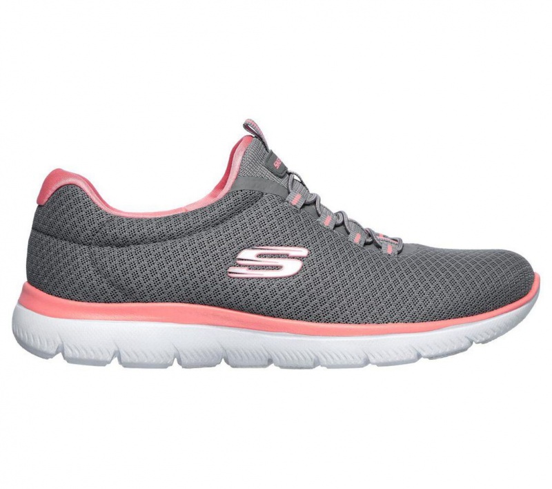 Grey Skechers Summits Women's Sneakers | GVIC-80754