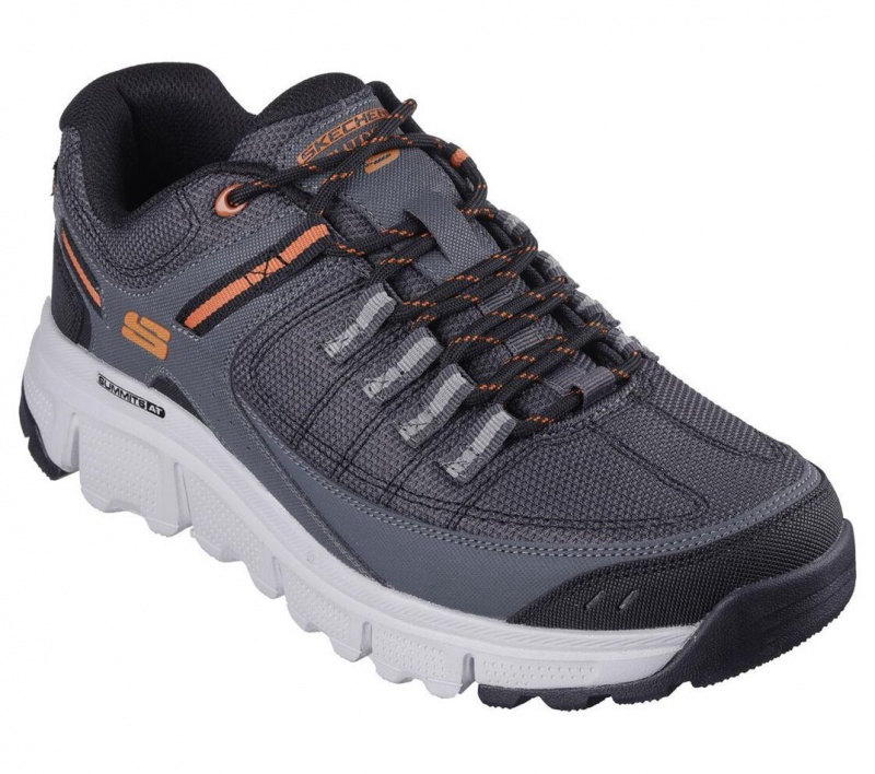 Grey Skechers Summits - At Men's Sneakers | RXBW-40659