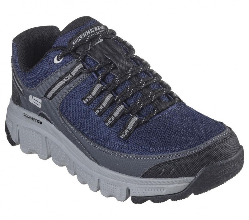 Grey Skechers Summits - At Men's Sneakers | IRQH-93245