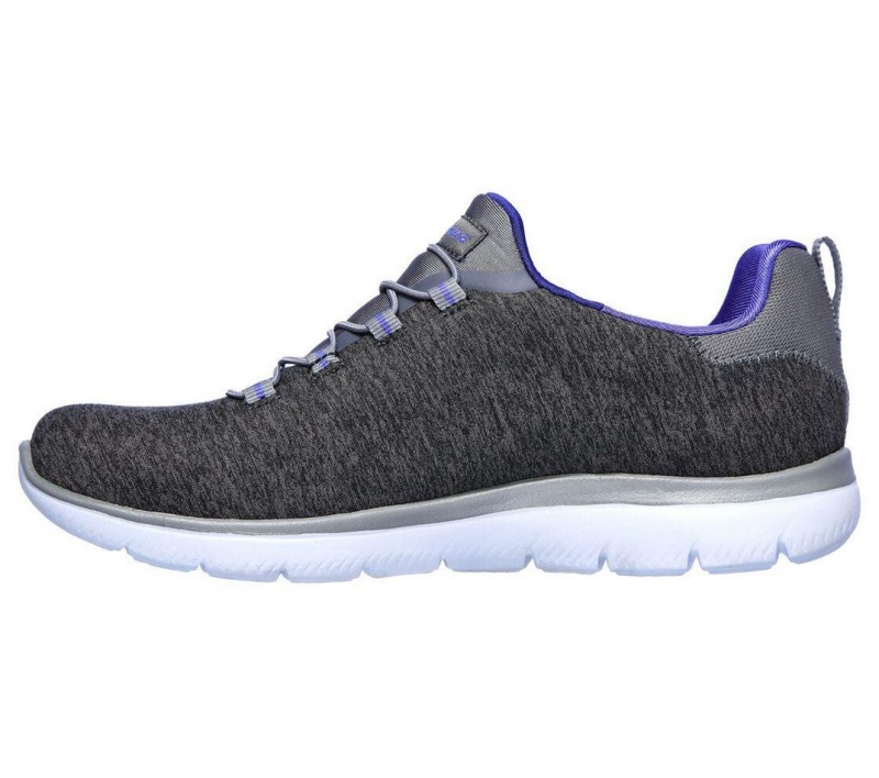 Grey Skechers Summits - Quick Getaway Women's Sneakers | AYBR-15964