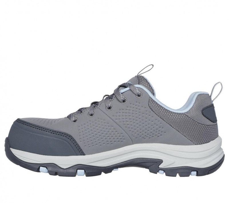 Grey Skechers Trego - Astallet Ct Women's Work Shoes | MXFE-23145