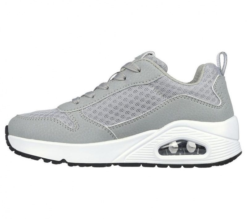 Grey Skechers Uno - Powex Boys' Sneakers | ZHFW-76085