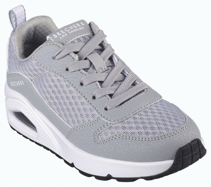 Grey Skechers Uno - Powex Boys' Sneakers | ZHFW-76085