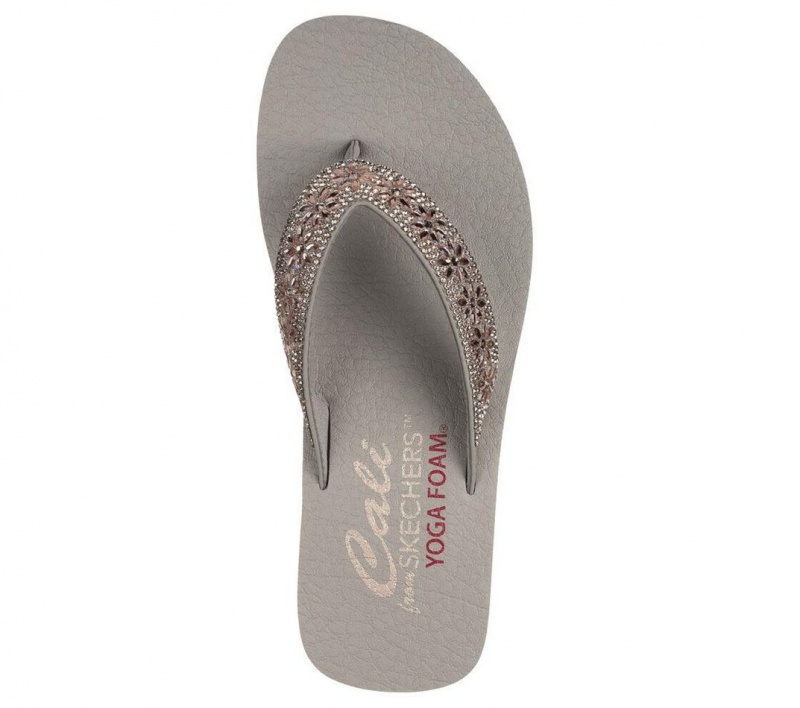 Grey Skechers Vinyasa - Wild Daisies Women's Sandals | IPQC-42160