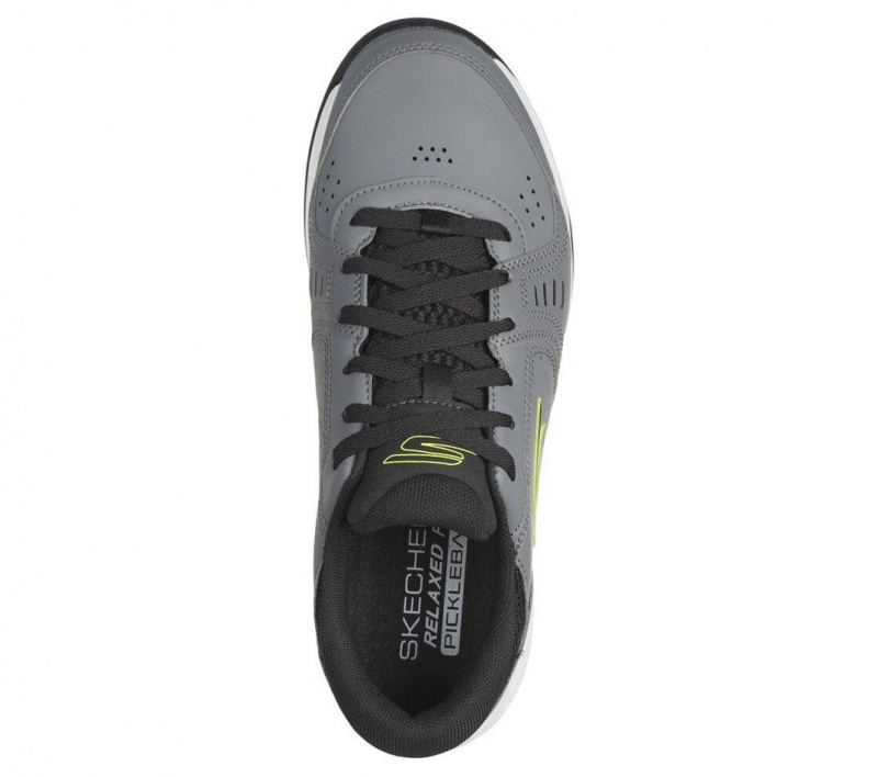 Grey Skechers Viper Court Smash Men's Sneakers | QYOD-34726