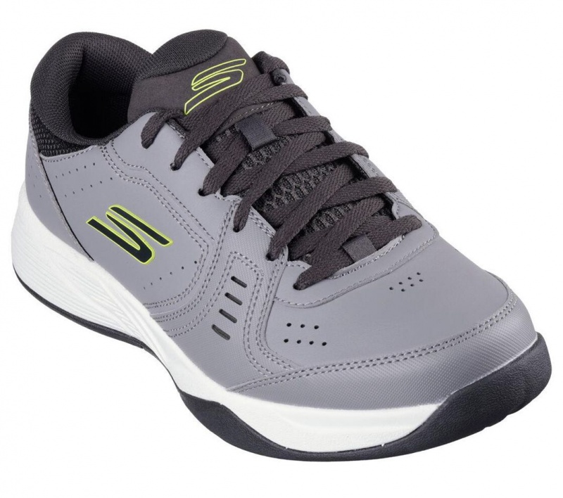 Grey Skechers Viper Court Smash Men's Sneakers | QYOD-34726