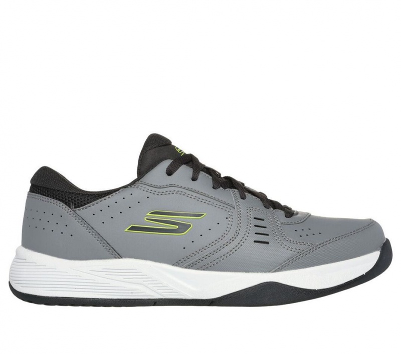 Grey Skechers Viper Court Smash Men\'s Sneakers | QYOD-34726