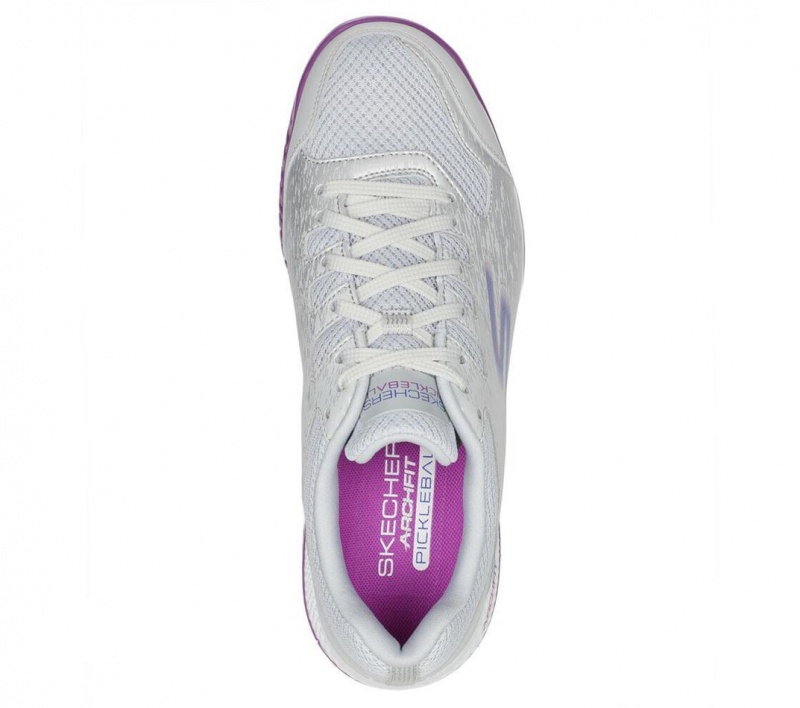 Grey Skechers Viper Court - Pickleball Women's Sneakers | LGIT-51804