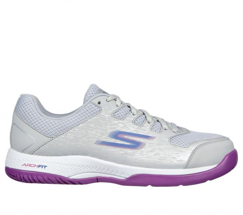 Grey Skechers Viper Court - Pickleball Women's Sneakers | LGIT-51804