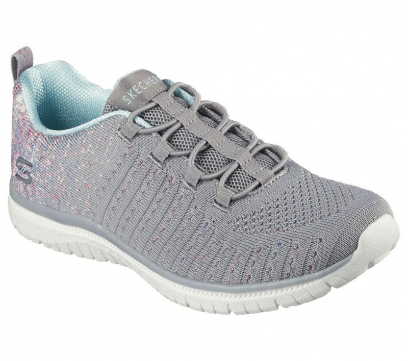 Grey Skechers Virtue Women's Sneakers | CTWY-87593