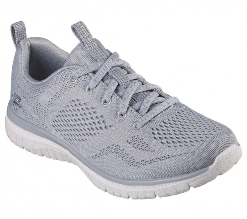 Grey Skechers Virtue - Ambrosia Women's Walking Shoes | KRJG-37256