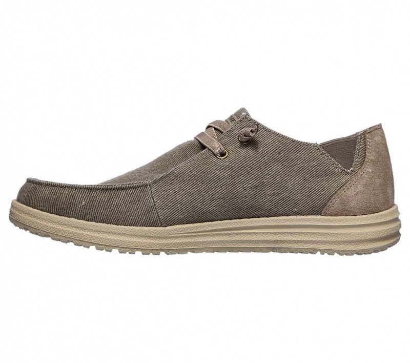 Khaki Skechers Melson - Raymon Men's Boat Shoes | RXAB-50724