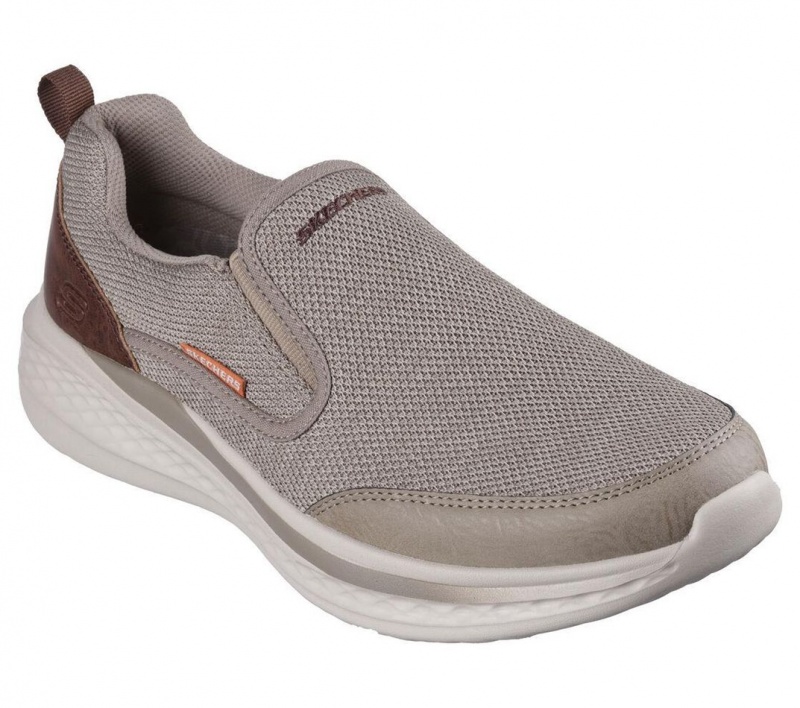 Khaki Skechers Relaxed Fit: Slade - Lucan Men's Slip On | GWJC-84235