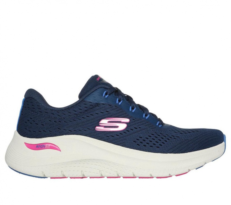 Navy Skechers Arch Fit 2.0 - Big League Women\'s Sneakers | ISXP-35621