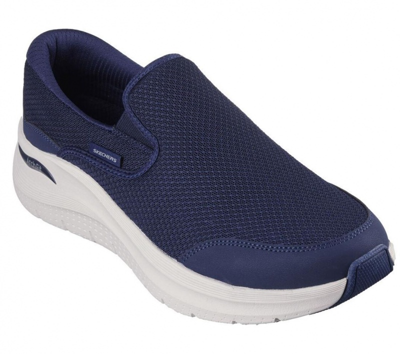 Navy Skechers Arch Fit 2.0 - Vallo Men's Sneakers | CEAF-37025