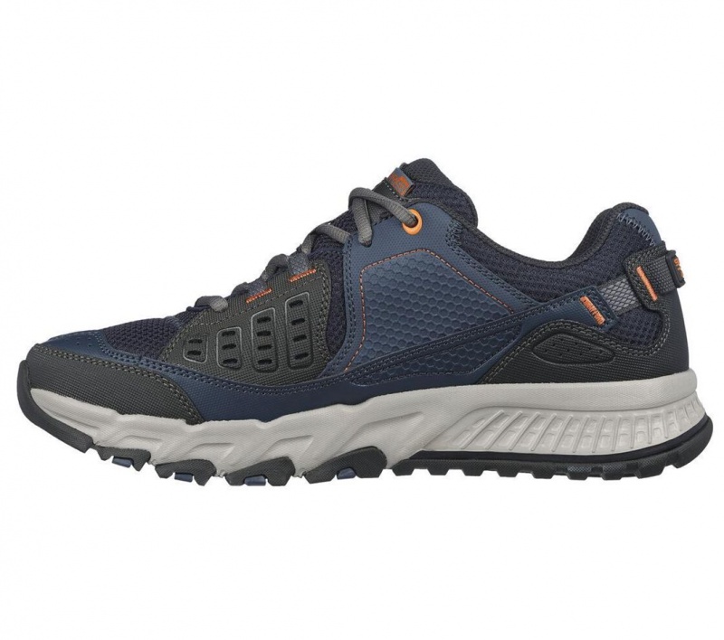 Navy Skechers Arch Fit Escape Plan Men's Sneakers | ROSL-04517