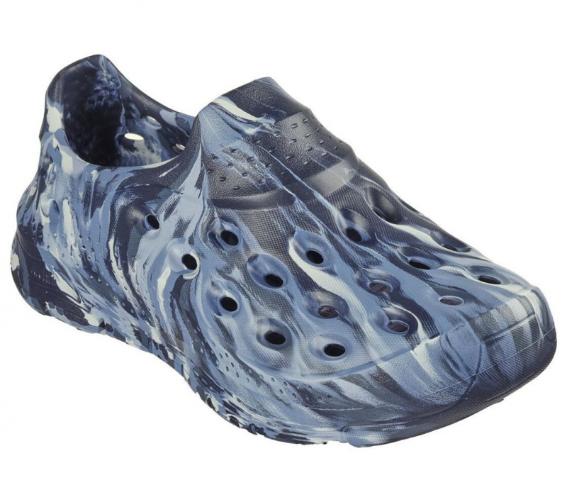 Navy Skechers Arch Fit Go Foam - Whirlwind Men's Sandals | AZDI-15890