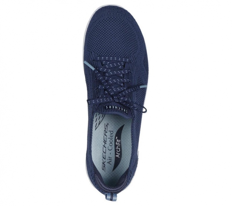 Navy Skechers Arch Fit Refine - Freesia Women's Slip On | BSEZ-80264