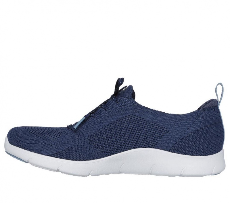 Navy Skechers Arch Fit Refine - Freesia Women's Slip On | BSEZ-80264