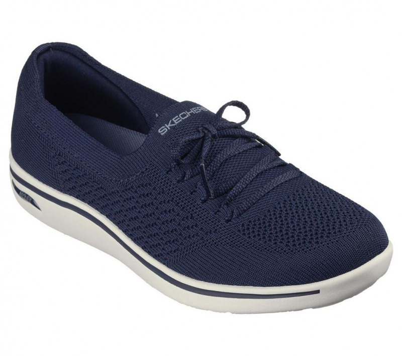 Navy Skechers Arch Fit Uplift - Florence Women's Slip On | OKGJ-50471