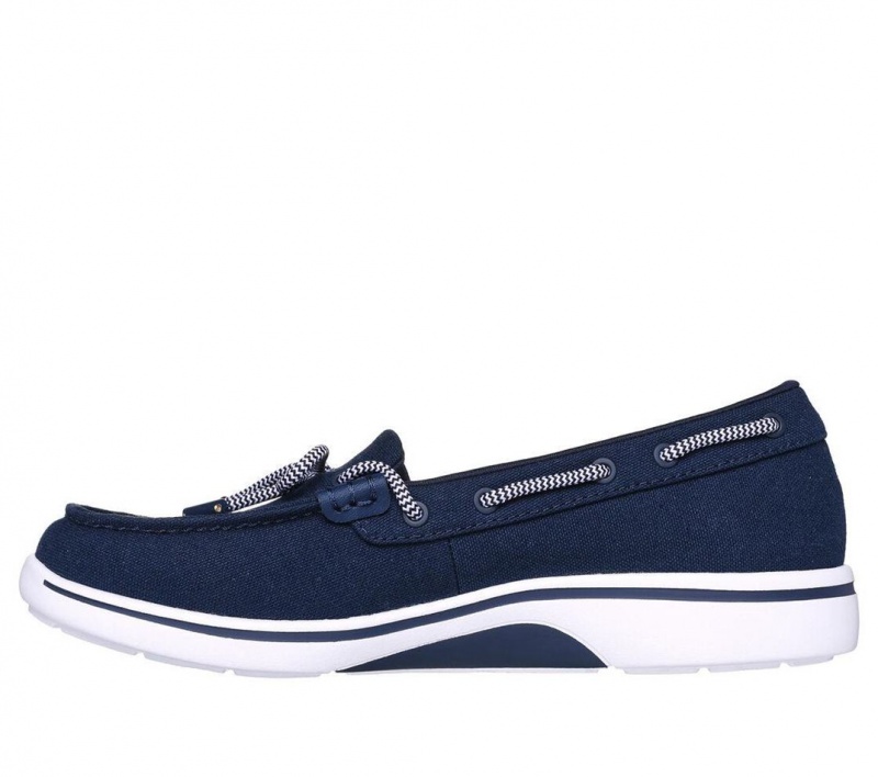 Navy Skechers Arch Fit Uplift - Laguna Women's Boat Shoes | LAOD-90761