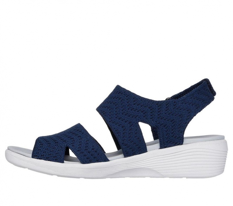 Navy Skechers Arya - Modern Muse Women's Sandals | IZHM-15807