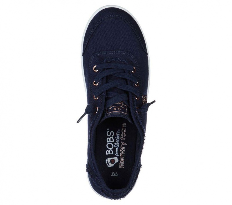 Navy Skechers Bobs B Cute Women's Slip On | ZIQC-08327